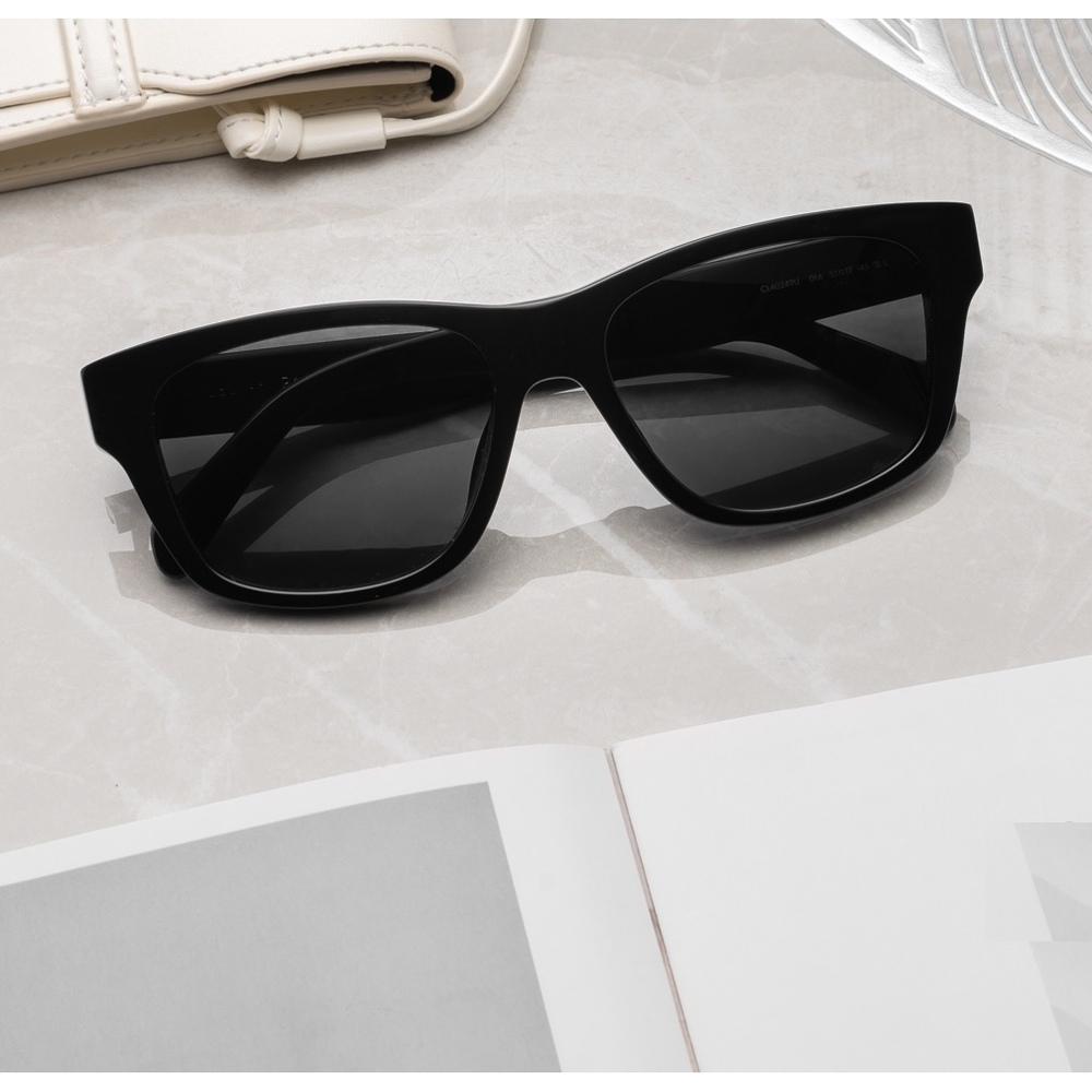 NWT Celine CL40249U-01A-55 Black 55mm Sunglasses - Picture 4 of 5